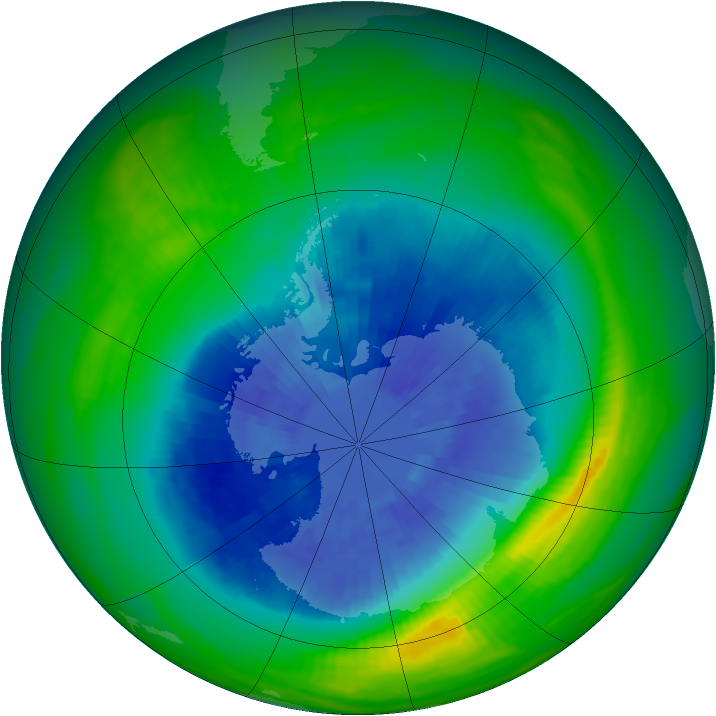 Ozone Map 1986-09-19